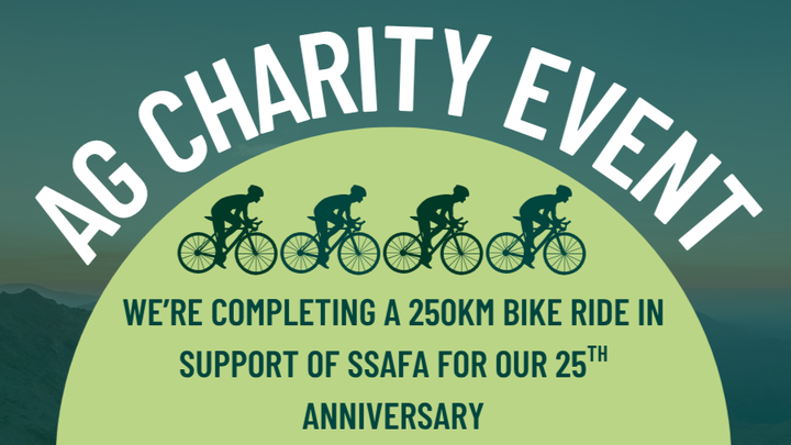 250km bike ride in support of SSAFA for our 25th anniversary campaign photo, 1 of 3