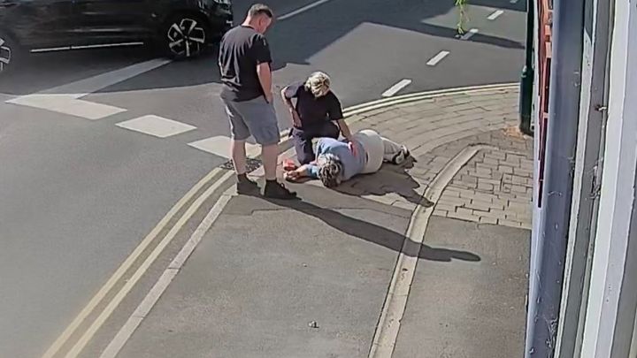 Support for Georgie after a nasty fall