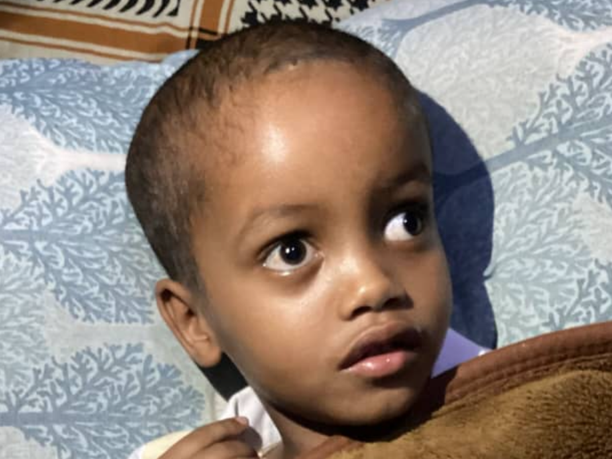 4 Year old Abdulkadir who is diagnosed with a brain tumor campaign photo, 1 of 3