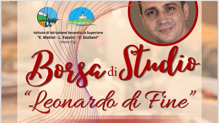 Borsa di studio "Leonardo di Fine", a.s. 2026-2027 campaign photo, 1 of 3