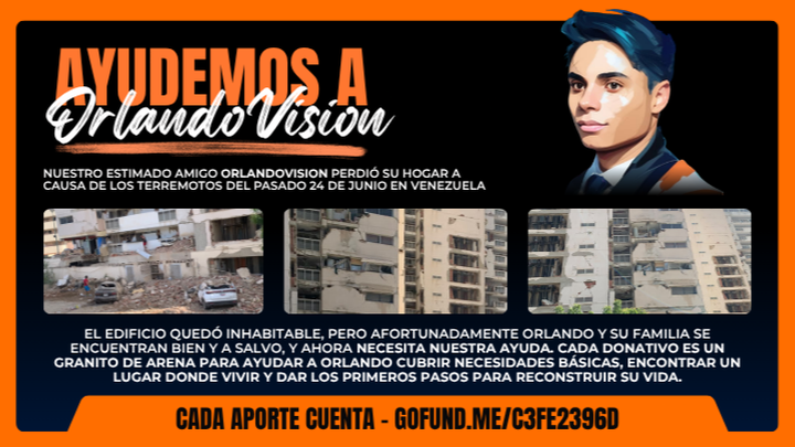 Foto de la campaña Ayudemos a Orlando afectado por el terremoto de Venezuela, 1 de 8