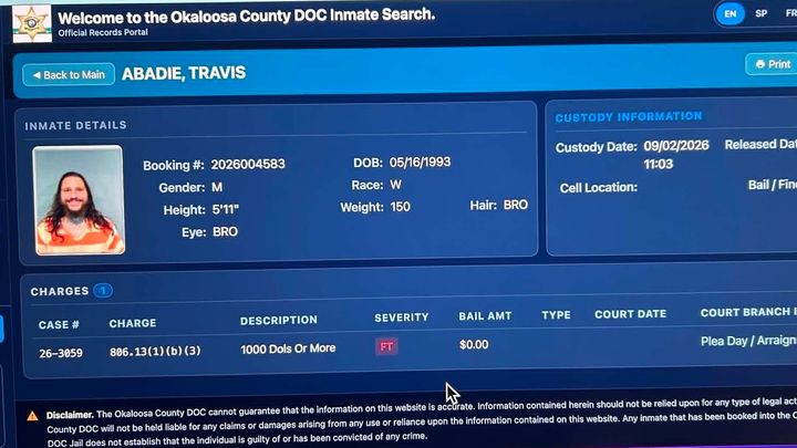 FLOCK Camera Arrest in Destin, FL - Help Travis campaign photo, 1 of 5