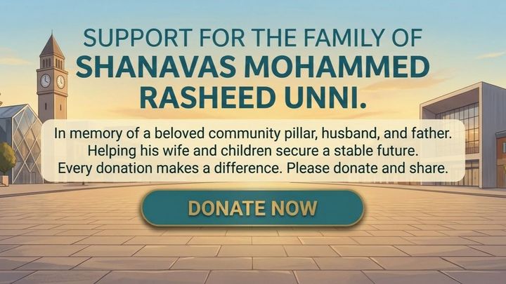 Atlanta Friends Rally for Shanavas's Wife and Kids