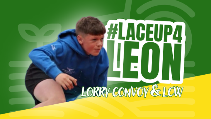 #LACEUP4LEON - LORRY CONVOY - 5K - HALF MARATHON! campaign photo, 1 of 3