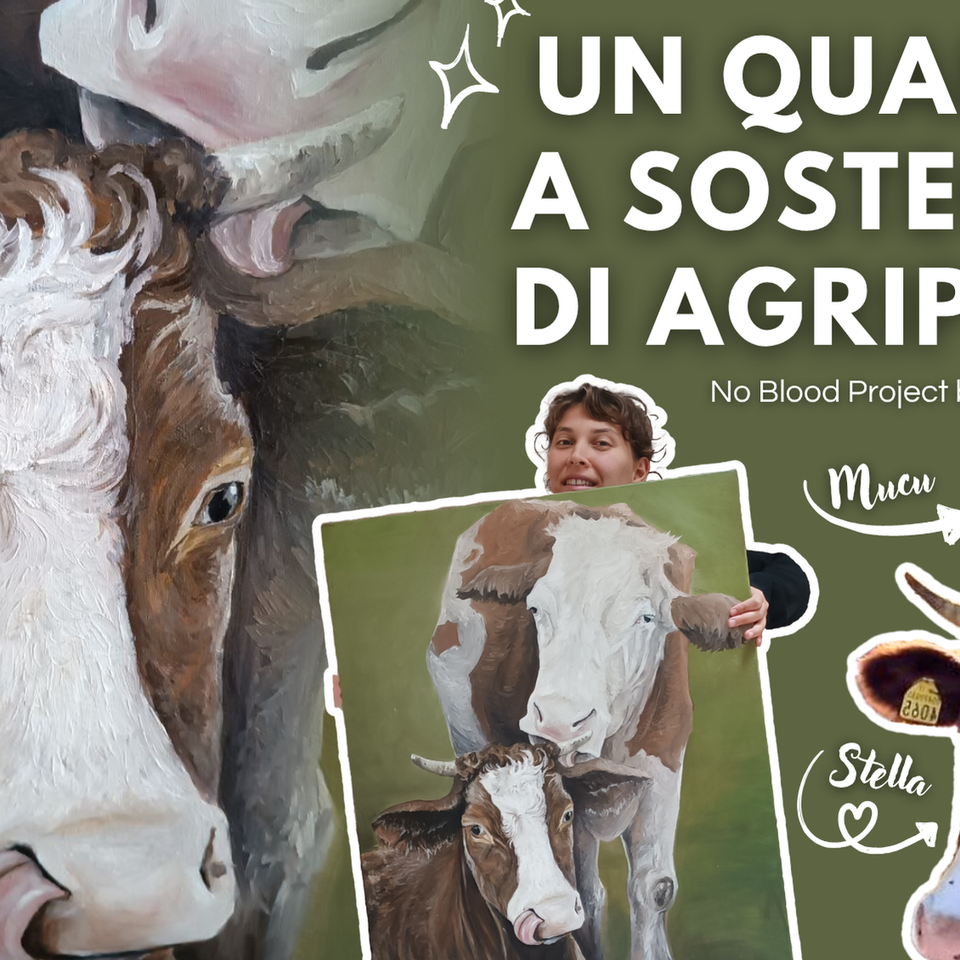 Un quadro a sostegno di Agripunk - NO BLOOD PROJECT