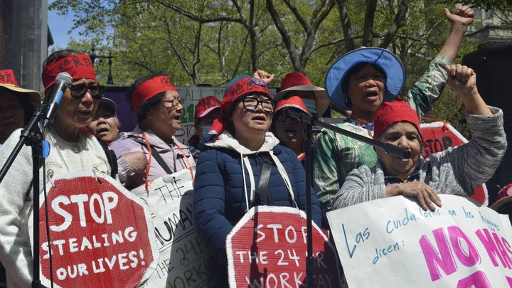 Home Care Workers Resume Hunger Strike to END 24h Workdays campaign photo, 1 of 3