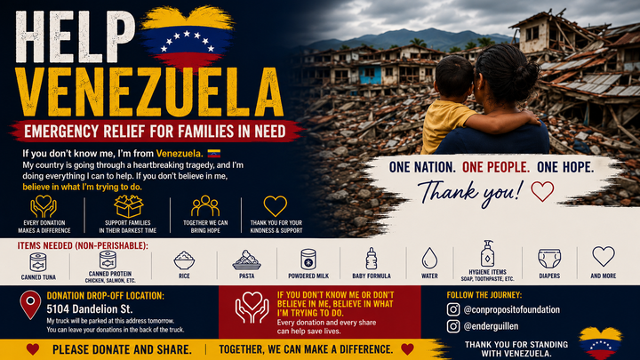 Emergency Relief for Venezuela Earthquake Victims campaign photo, 1 of 3