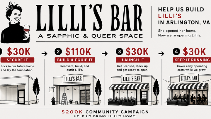 Help Open Lilli's Bar: A Sapphic, Queer Bar in Arlington, VA campaign photo, 1 of 8