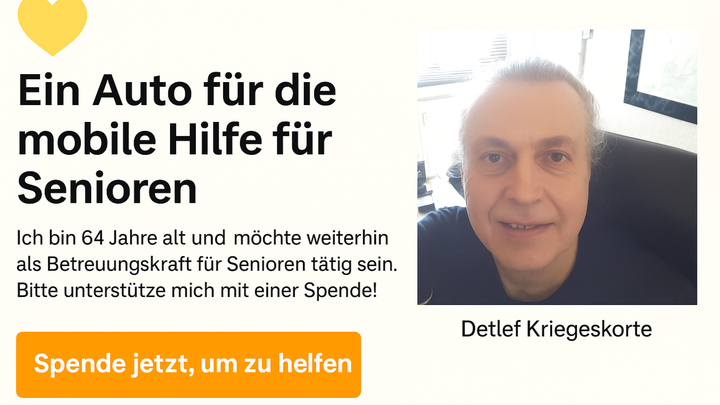 Hauptbild des Spendenaufrufs