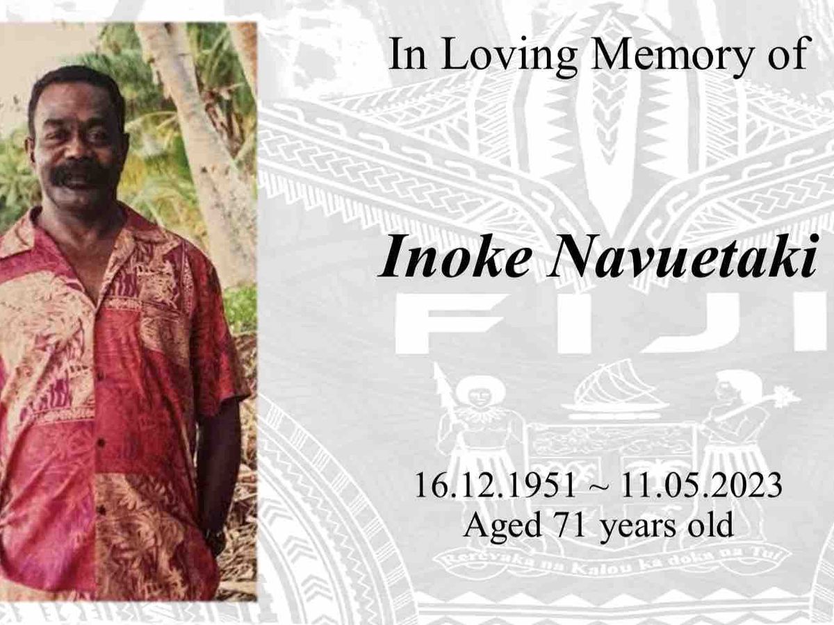 Inoke Ruramate Fundraiser by Inoke Navuetaki : Sending Inoke Home To Rest