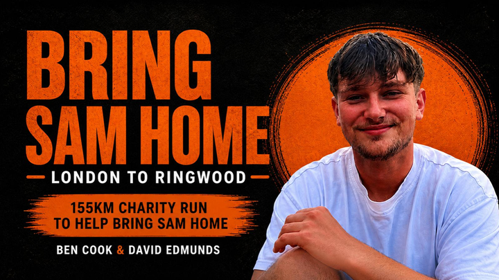 Running from London to Ringwood to Bring Sam Home campaign photo, 1 of 3