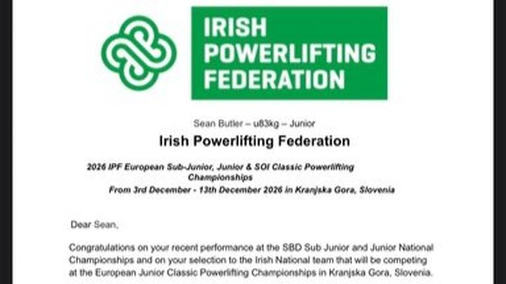 To help Sean get to the European Powerlifting Champions campaign photo, 1 of 7
