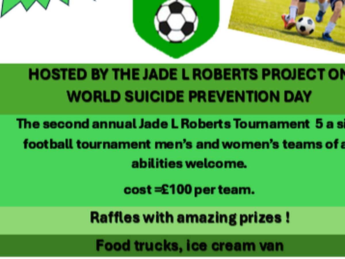 The Jade L Roberts 5-a-side fundraiser campaign photo, 1 of 4