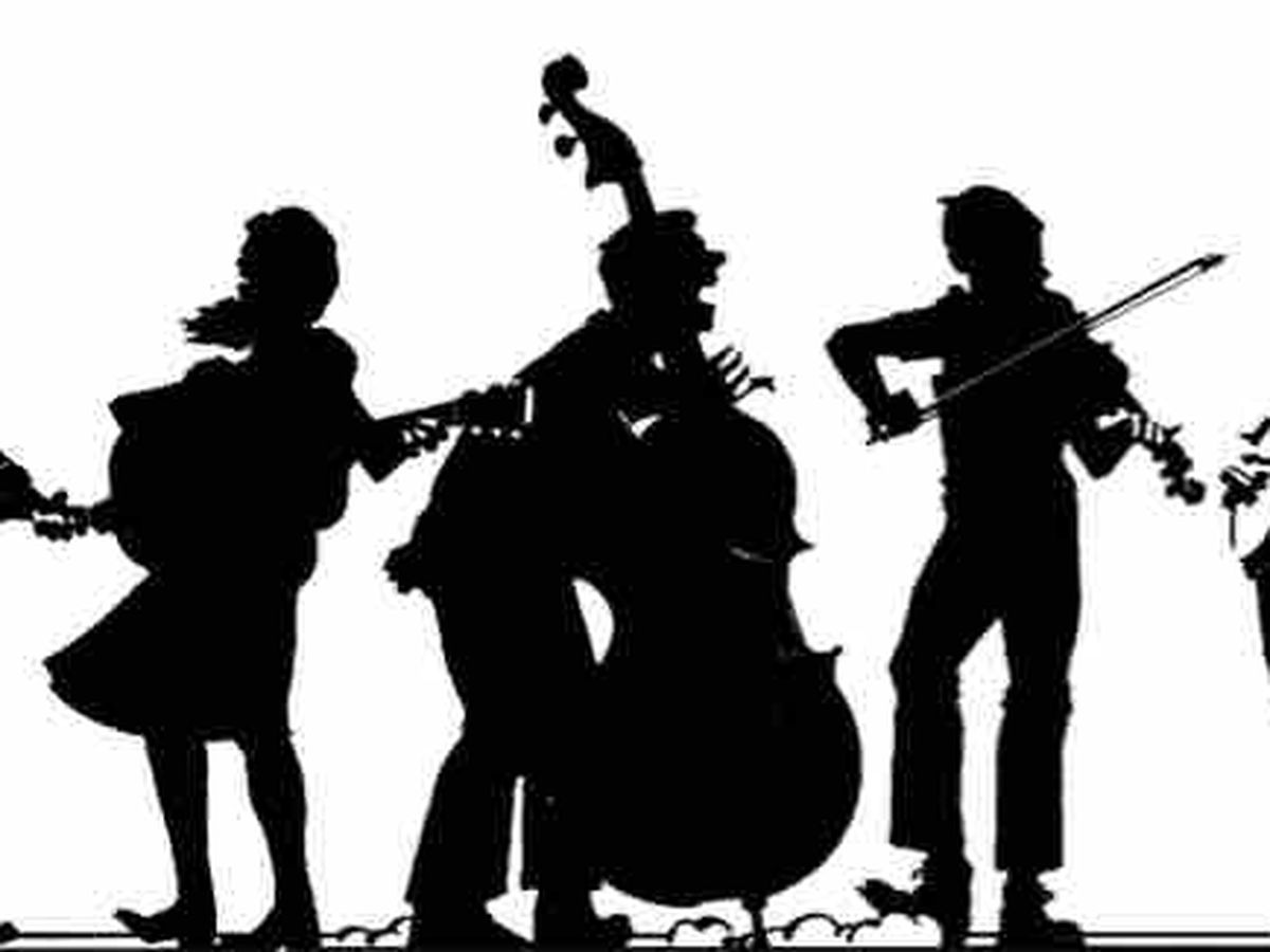 bluegrass band silhouette clipart