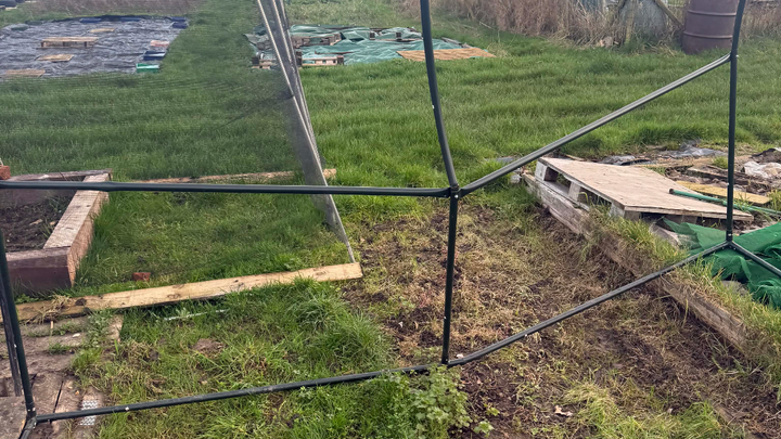 Replace our vandalised polytunnel campaign photo, 1 of 3