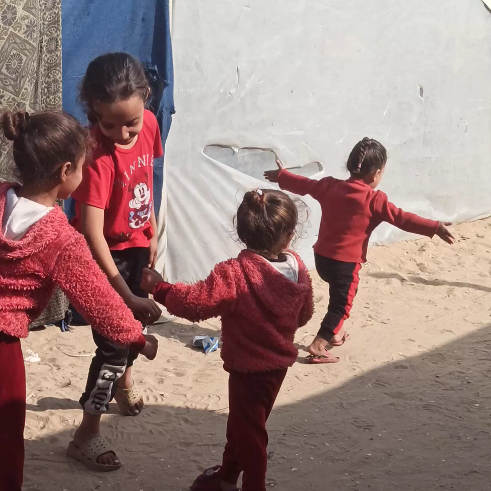 Happiness and life for the children of Gaza and my children