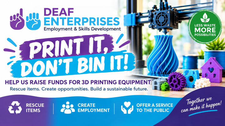 Deaf Enterprises: Reprint. Repair. Reuse. campaign photo, 1 of 3