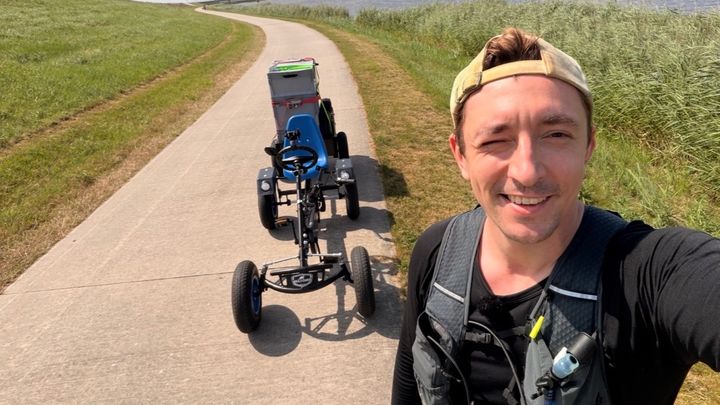 2800km auf dem Tret-Gokart gegen Kinderarmut! campaign photo, 1 of 3