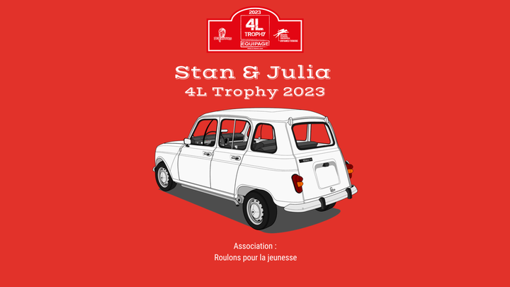 Stan & Julia - 4L Trophy 2023 campaign photo, 1 of 2