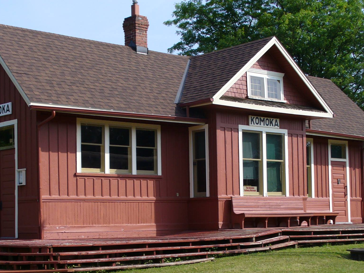 Projects: boxcar; repatriation of Komoka RR sheds; walkways campaign photo, 1 of 4