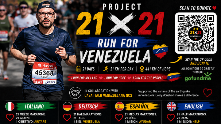 Project 21×21 Run for Venezuela campaign photo, 1 of 6