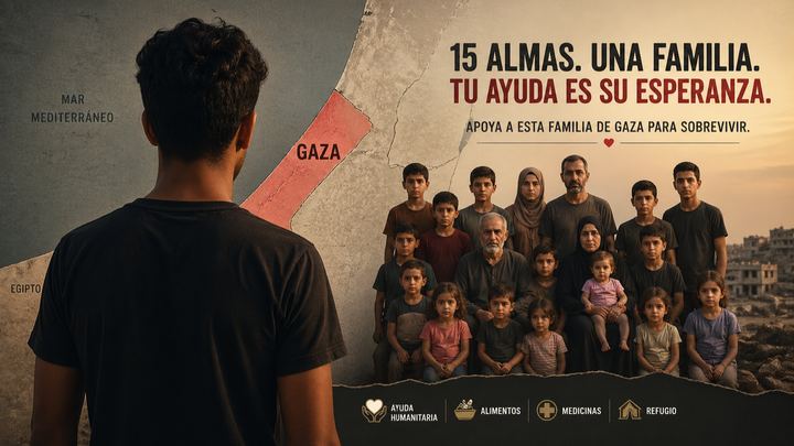 Sólo y mal en Europa. A cargo de su familia en Gaza. Ayúdale campaign photo, 1 of 3
