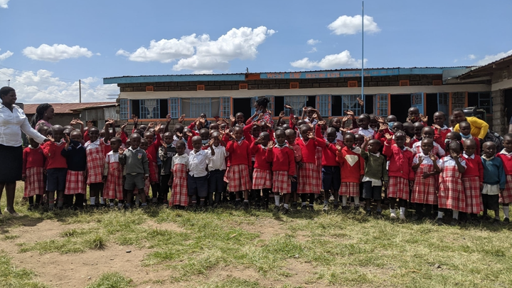 Volunteering in a Kenyan School and brining supplies campaign photo, 1 of 4