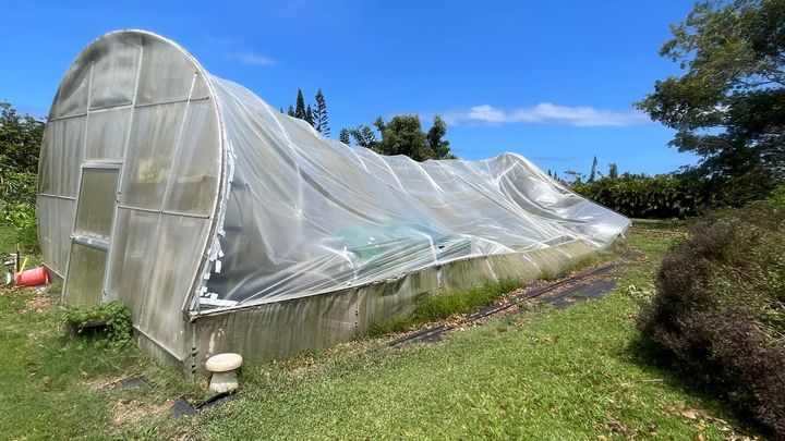 Kilauea Farm Damage Needs a New Greenhouse and Repairs