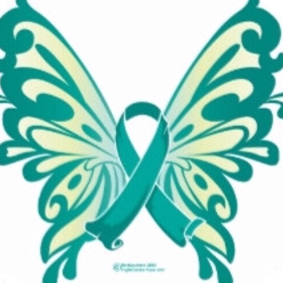 Ovarian Cancer Butterfly Tattoo