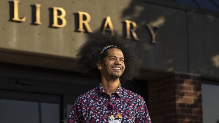 Help Librarian Mychal Threets spread library love, organized by Steve Marmel