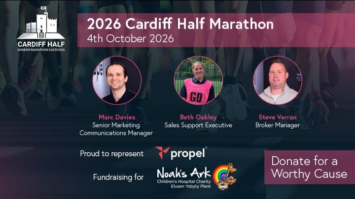 Cardiff Half Marathon 2026 - Team Propel Fundraiser campaign photo, 1 of 3