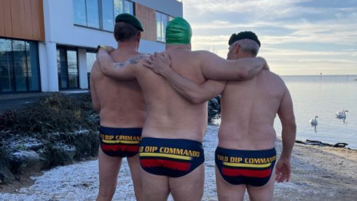 Cold dip Commando campaign photo, 1 of 3
