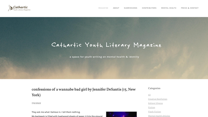 Fundraiser by Anna Kiesewetter : Support youth writers at Cathartic Lit  Magazine