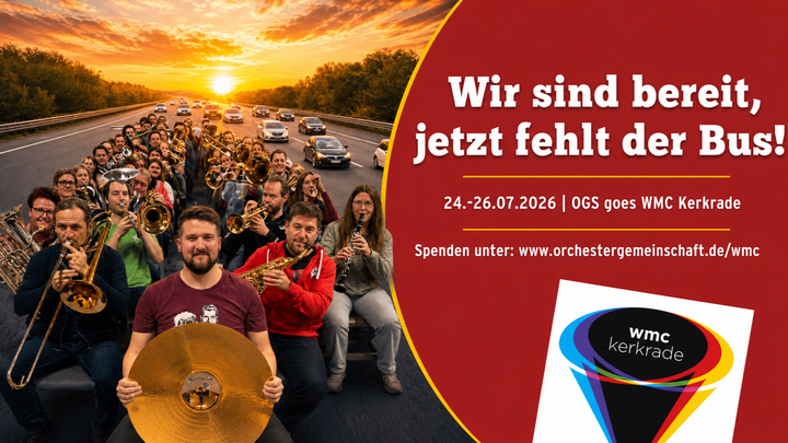Wir sind bereit, jetzt fehlt der Bus! – OGS goes WMC 2026 campaign photo, 1 of 3