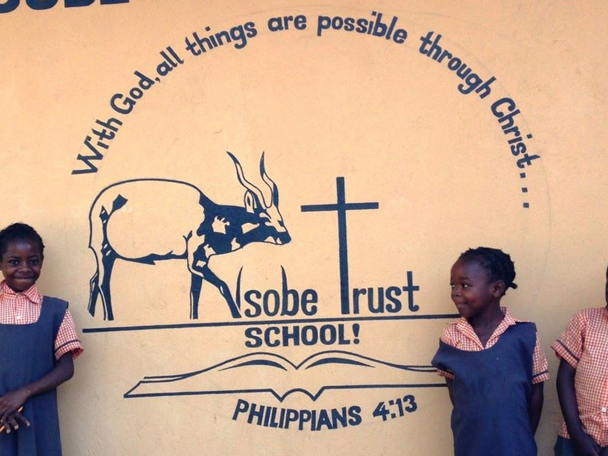 Nsobe Community School, garden building project, Zambia. campaign photo, 1 of 4