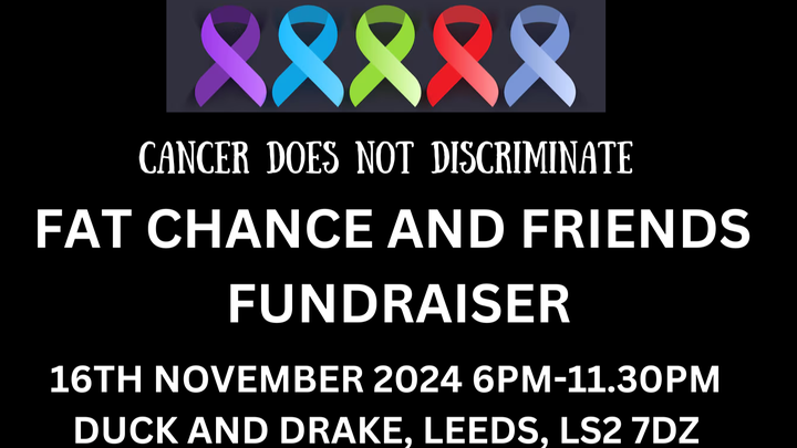 FAT CHANCE AND FRIENDS MACMILLAN CANCER SUPPORT FUNDRAISER campaign photo, 1 of 3