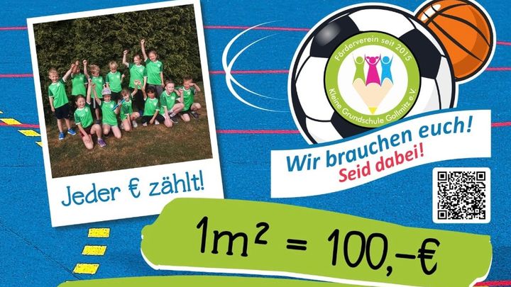 Kampagnen-Foto für Sportplatz für die "Kleine Grundschule Gollmitz", 1 von 3