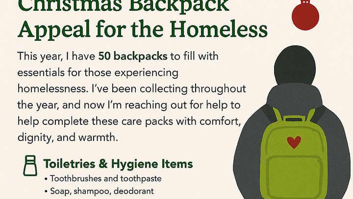 Donate for the homeless to purchase essential items campaign photo, 1 of 3