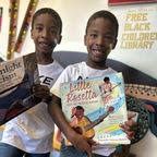 Brown Books and Paint Brushes