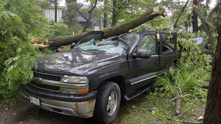 Stormy Weather Rips Apart Xander's Work Truck campaign photo, 1 of 6