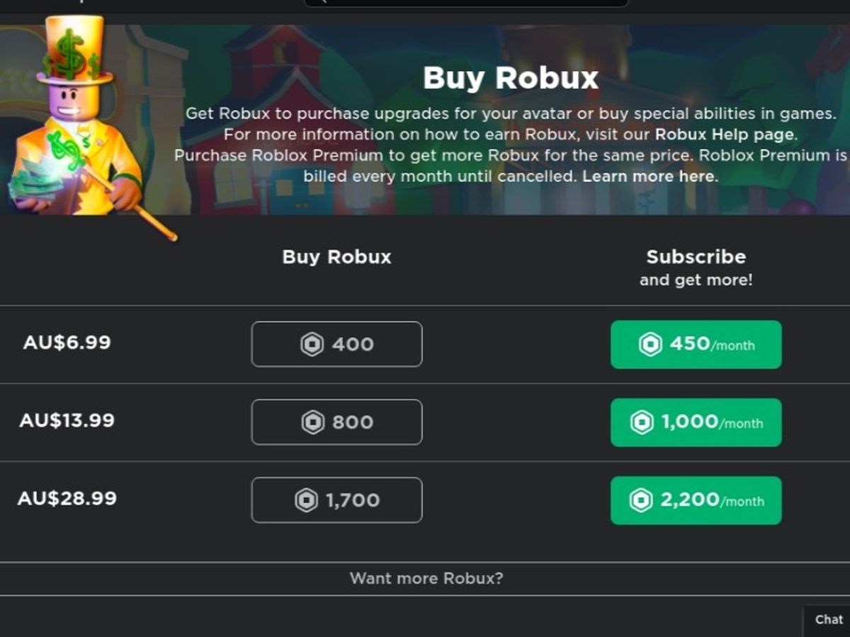 Roblox Premium Subscription