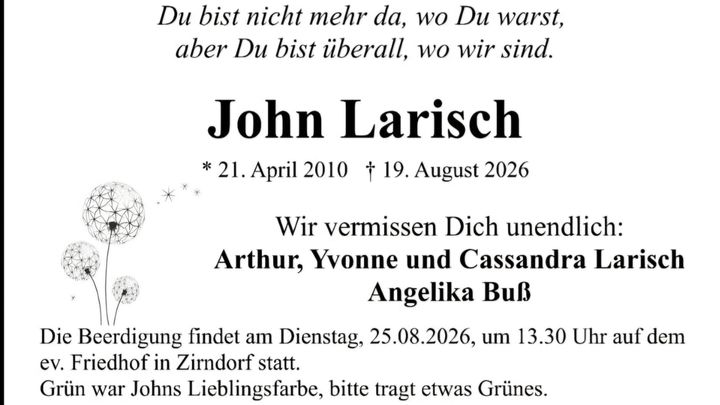 Spendenaufruf für unseren krebskranken Sohn John campaign photo, 1 of 6