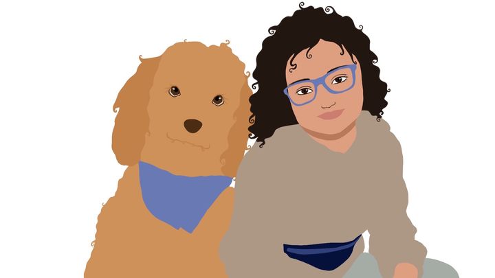 Dahlia, Barkley and T1D campaign photo, 1 of 2