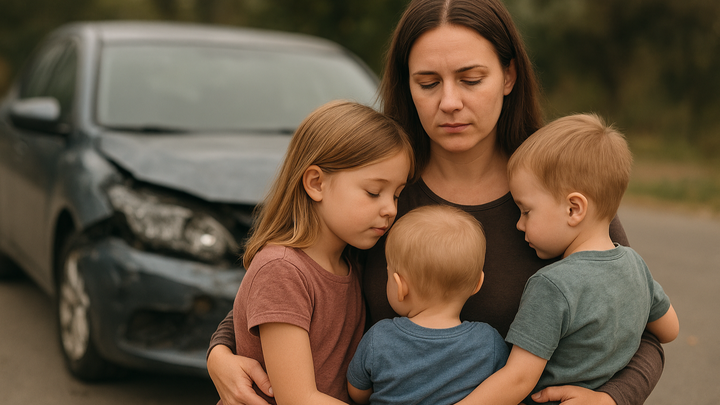 Alleinerziehende Mama & 3 Kinder brauchen Auto! campaign photo, 1 of 3