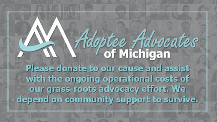 Support Adoptee Advocates of Michigan's Mission campaign photo, 1 of 3
