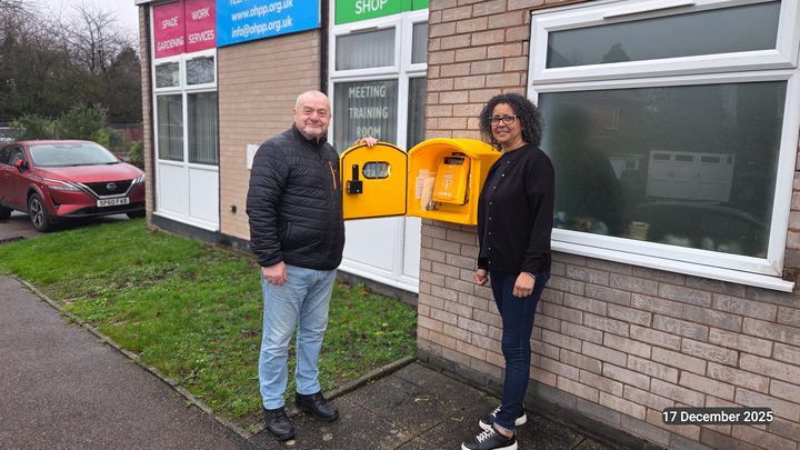 Community Emergency Defibrillator equipment & bleed kits campaign photo, 1 of 8
