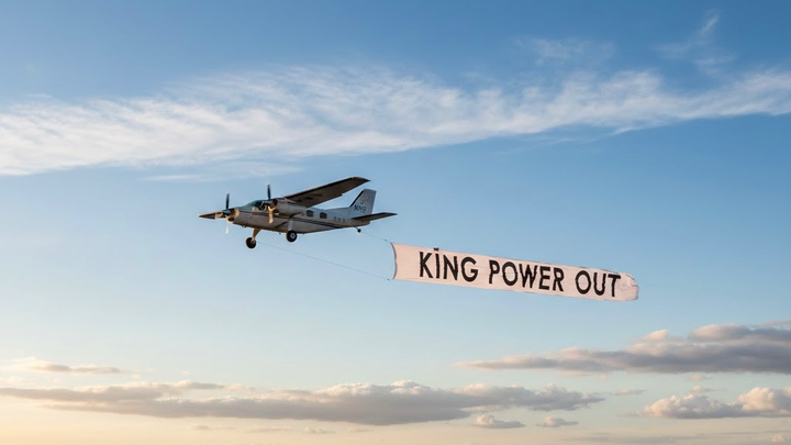 King Power Out - Plane campaign photo, 1 of 3
