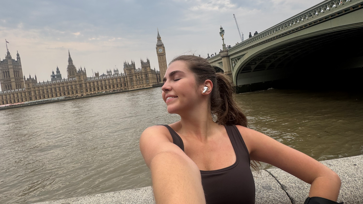 Maria's half marathon campaign photo, 1 of 3