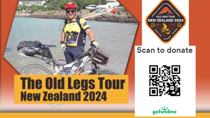 Old Legs NZ Tour 2024 campaign photo, 1 of 3