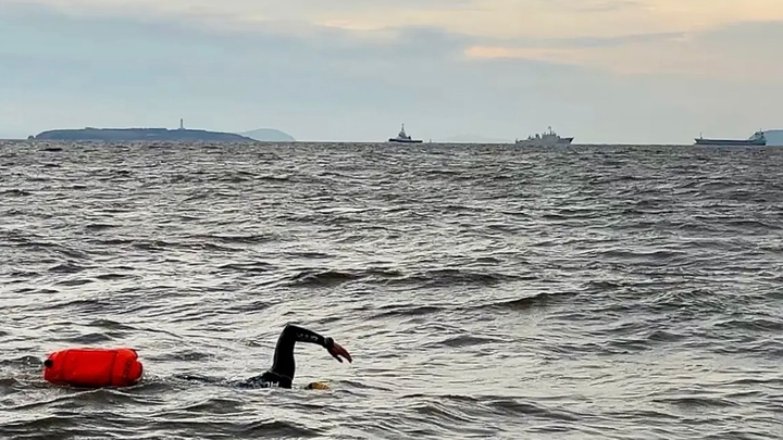 Flatholm Island “Swim Against Sewage”. campaign photo, 1 of 5